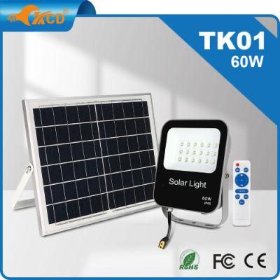 Wholesale High Quality IP65 Solar Powered Remote Slim Outdoor Floodlight 50W LED Flood Lamp