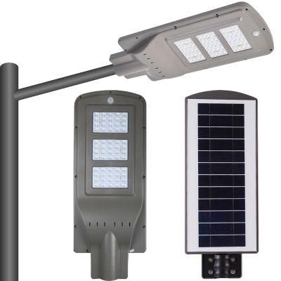 Waterproof 30W Panel All in One Sensor Power Pole Wall Outdoor LED Street Solar Light