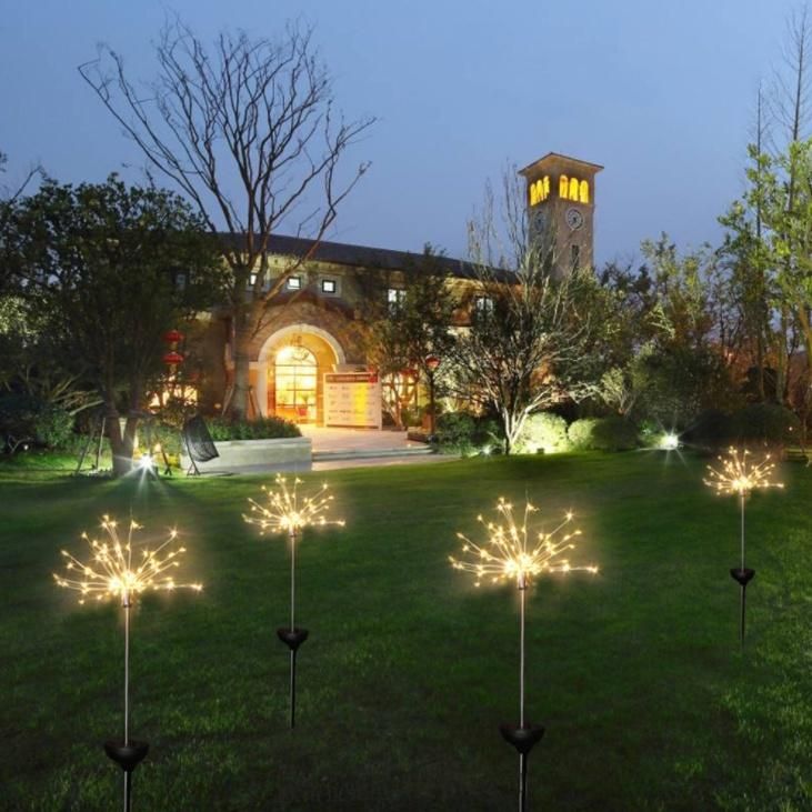 Outdoor with 2 Lighting Modes Flowerbed Solar Garden Lights