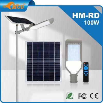 Smart IP66 Outdoor 20W 50W 60W 200W 300W 500W Solar Street Light Manufacturer All in One Streetlight with Inbuilt Battery