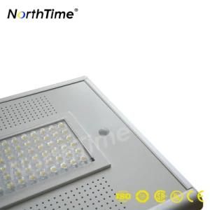 Mobile Phone APP Control PIR Sensor Solar Street Light with LiFePO4 Battery Bridgelux LED Chips