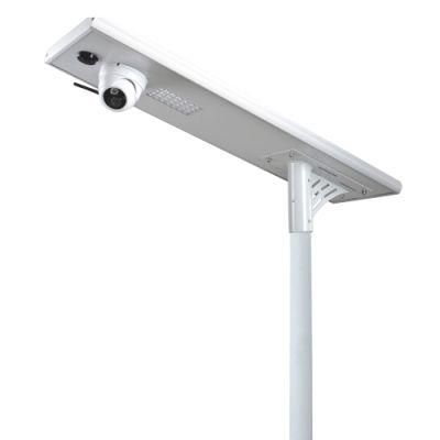 LED 30watt Garden Solar Street Light with CCTV Camera