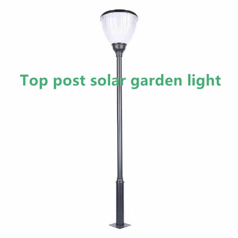 New Standing 3m Pole Lighting Outdoor Pathway Garden LED Solar Landsacpe Light with Warm LED Sensor Light
