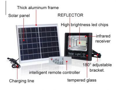 Outdoor IP67 Energy Saving Rechargeable LED Solar Wall/Garden/Park/Yard Flood Light