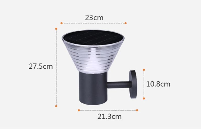 Set Outdoor Light Fixture Solar Wall Lights for Garden