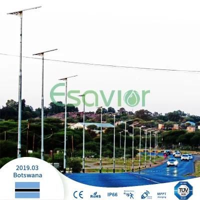 120W Lithium Battery Solar Power Light Solar Motion Street Light for government Project