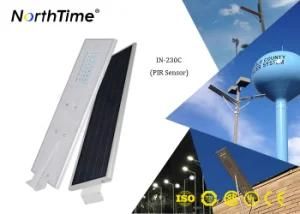 Intelligent Control All-in-One Solar Street Lamp with Ce/RoHS/IP65/ISO Certifications
