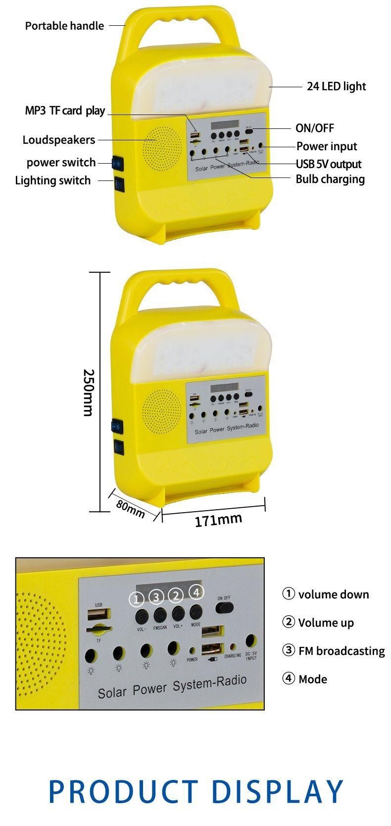 Solar Power Generation/Solar Emergency Light /Radio Bluetooth Solar System