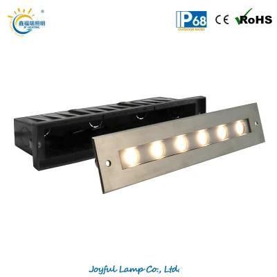 Stainless Steel 6W 12W LED Underwater Pool Light IP68 Linear Underwater Wall Lamp Inground Light Recessed LED Swimming Pool Light with CE RoHS