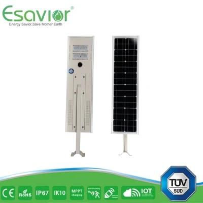 Esavior LED Lumen: 195lm/W 50W LED Light Source LED Solar Street Lights Solar Lights