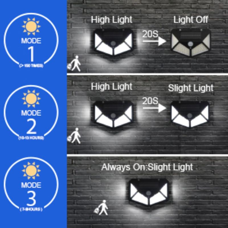 LED Solar Lights PIR Motion Sensor LED Wall Lamp