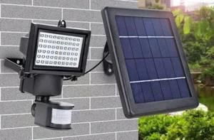 High Lumen Solar 60 LED Outdoor Wall Lamp LED Garden Spotlight