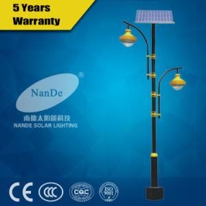 80W LED Solar Garden Light with Double Arms Lamppost