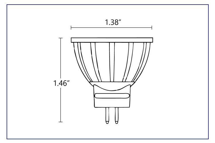 Lt1011 2.5W Replace 20W Halogen Equivalent MR11 Gu4 LED Bulbs for Outdoor Landscaping Flood Light Fixtures, Uplights