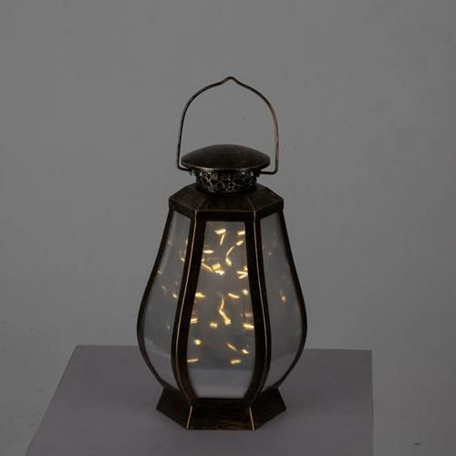 Battery Rotating 3D Effect Garden Lantern with Remote Control