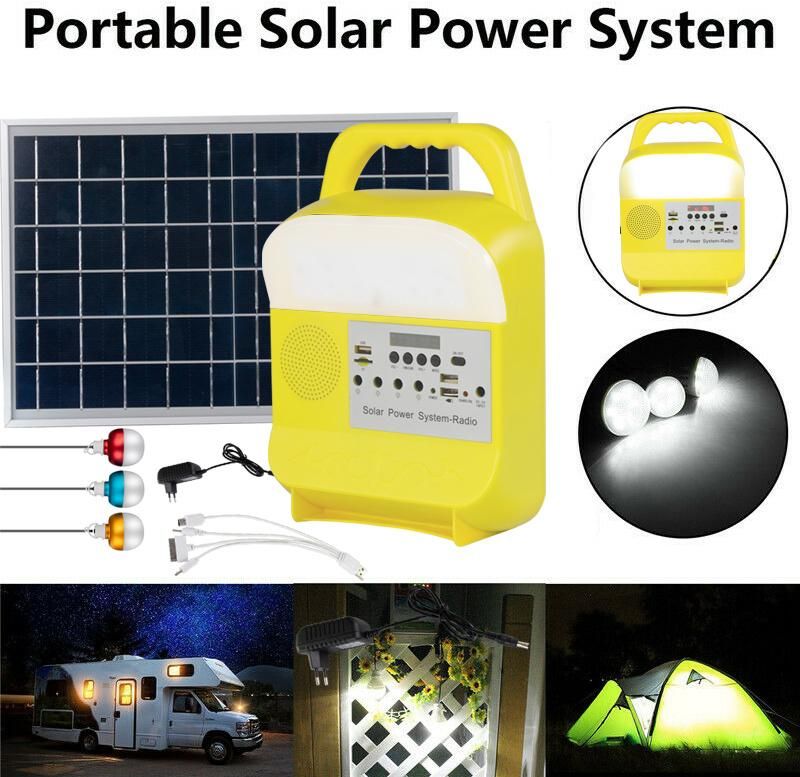 Solar Powered LED Lights with 3 PCS Bulbs