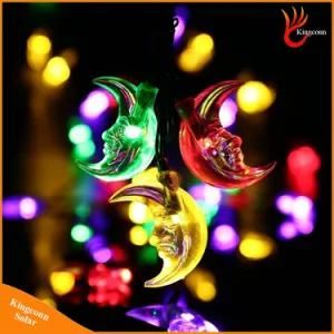 30LED Moon Shaped Solar String Light Fairy Christmas Tree Lights