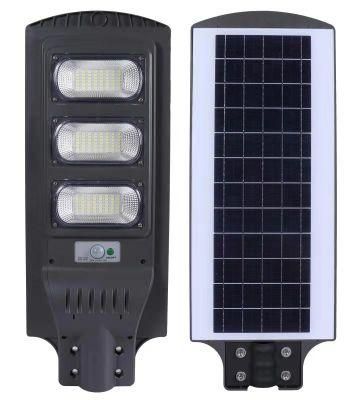 All L in One LED Street Light Solar Panel Solar 30W 60W 90W 120W Solar Road Light Warm White Sensor LED Outdoors Solar Wall Lights