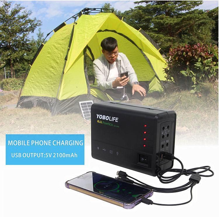 Portable Solar Power Kit for Home Lighting