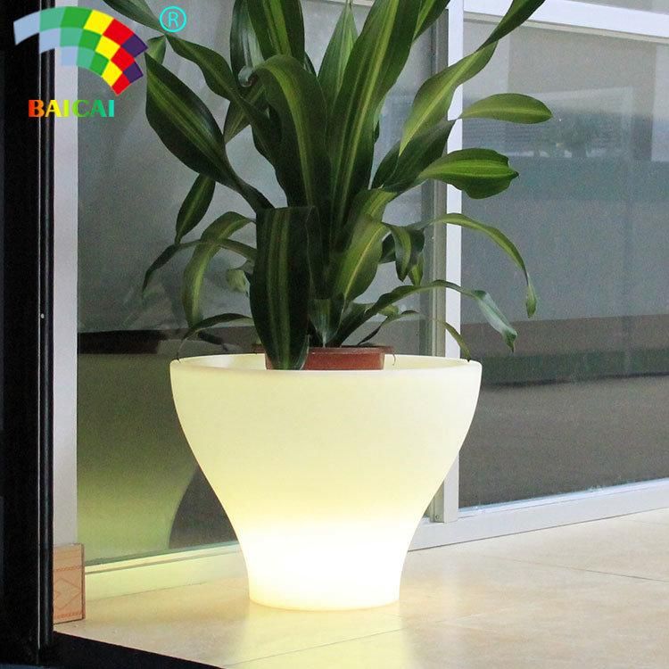 Outdoor Garden Light Flower Pot