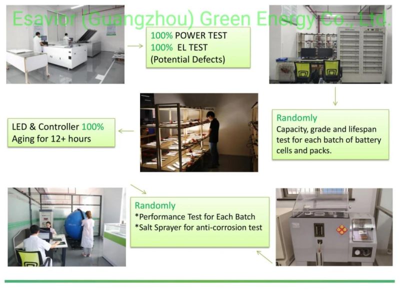 Esavior IP66 Solar Area Lighting Solar Street Lights Integrated Solar Street Lamp with Lithium Battery