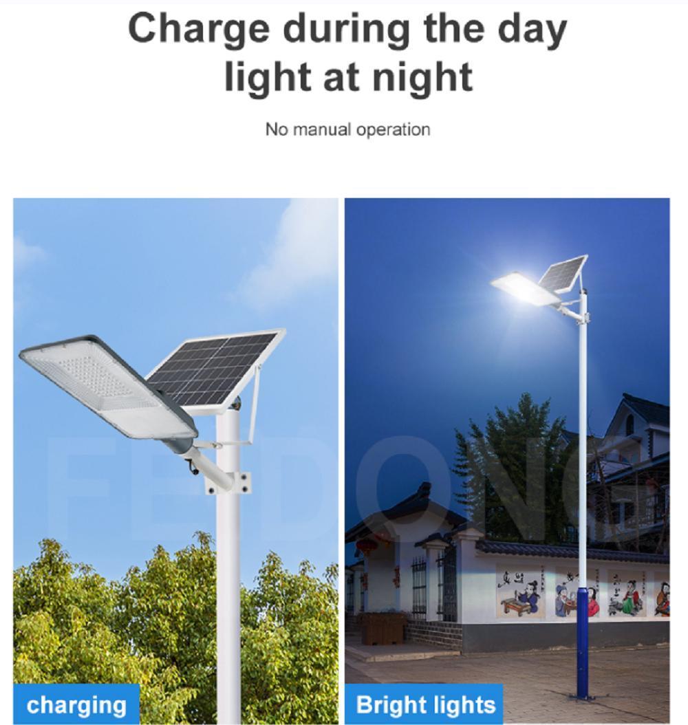 Popular Dusk to Dawn Die-Cast Super Bright Smart Split Seperated Solar Aluminum Street Light