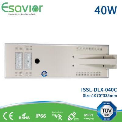 All in One Solar Power Lamp LED Street Light 40W Energy Saving Lighting