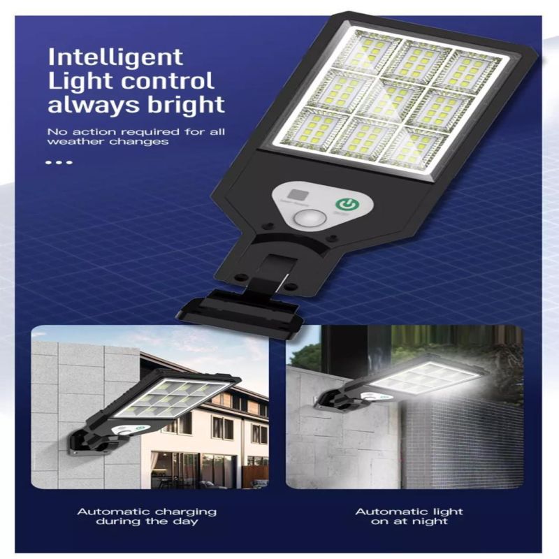 100 LED Outdoor Motion Sensor Power Street Solar Light Pole for Bracket Wall