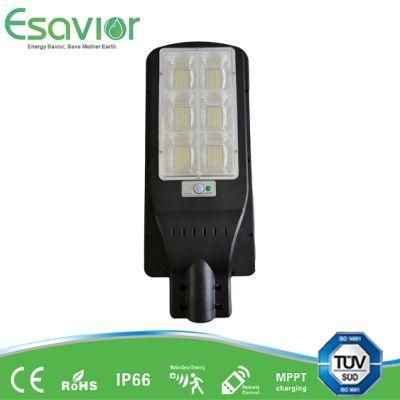 Outdoor All in One Integrated LED Solar Street/Road/Garden Light with Panel and Lithium Battery IP66