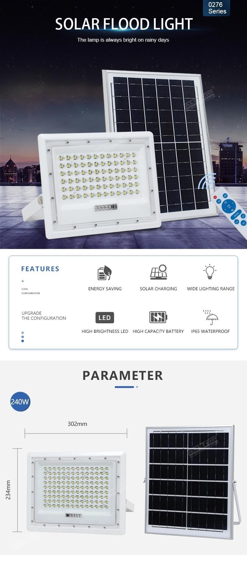 Alltop High Brightness Waterproof IP65 SMD 80 160 240 Watt Stadium Outdoor Solar Panel LED Flood Lights