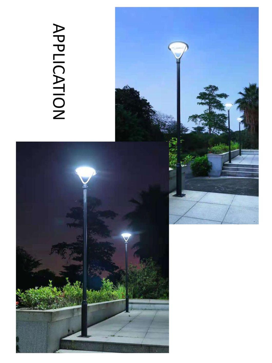 Manufacturer Decorative Garden Courtyard Pathway Pole Mounted Solar Courtyard Light