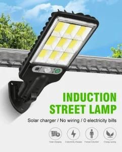 Langy Official Solar Street Lights Outdoor Motion Sensor Street COB Lamp with Remote Control Solar Lamp Garden Wall Street Light