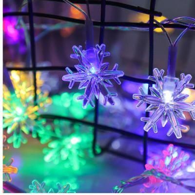 Waterproof Lamp Beads High Brightness Snowflake Lights Connectable Christmas Fairy Lights Wyz19721