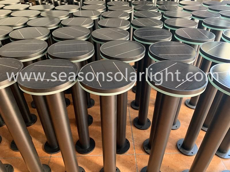 High Lumen Ce European Style Garden Light Bright LED Bollard Light with 5W Solar Panel System