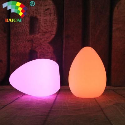 Oval Shape Floor Decoration Solar Powered Outdoor Solar Light