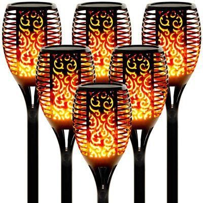 96 LED Flame Solar Waterproof Flame Torch Light Decoration Lighting Garden Outdoor Light