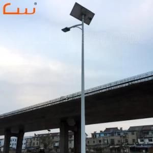 30W 5m Galvanized Lamp Pole Post Street Solar LED Lights