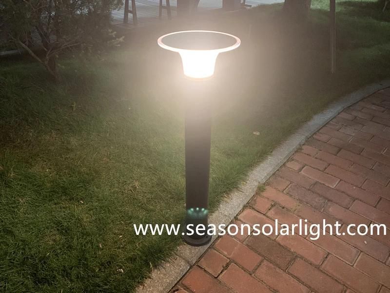 High Quality Aluminum Garden Decorative Pathway Waterproof Outdoor Landscape Solar LED Bollard Lighting with LED