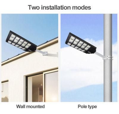 Motion Sensor Outdoor Smart Rainproof IP65 100W 200W 300W All in One Solar LED Street Light