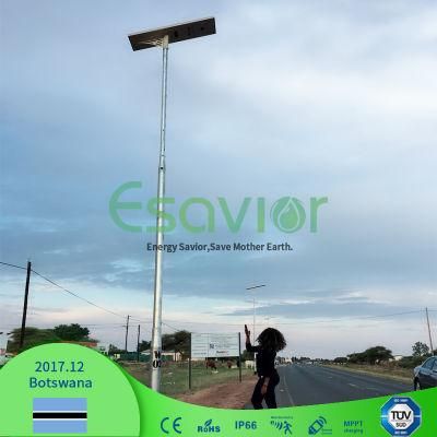 40W All in One Solar LED Street Light Solar Powered Solar Pole Light