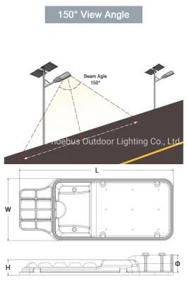 Anti-Theft Top Battery 60W Solar Garden Light
