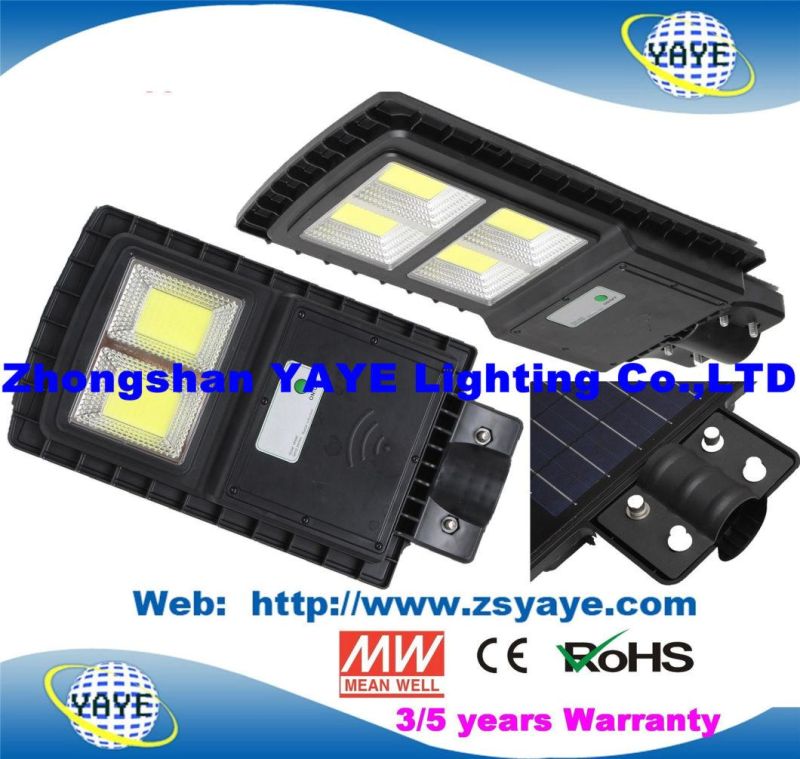 Yaye 2021 Hot Sell Low Price 50W Motion Sensor All in One Solar LED Street Garden Road Lighting 1000PCS Stock/Radar Sensor/Remote Controller/ 3 Years Warranty