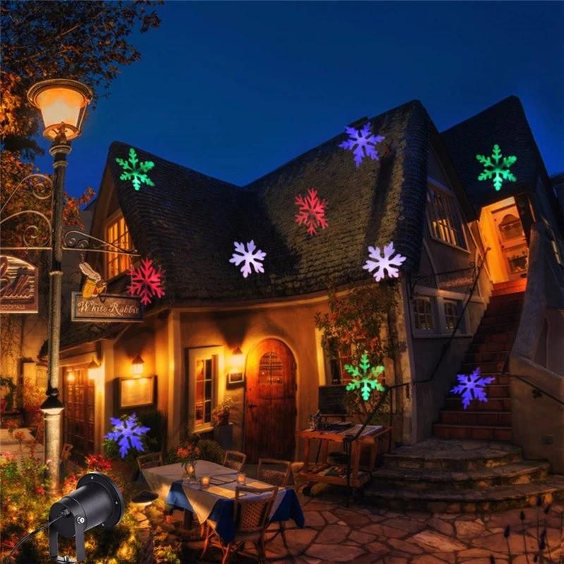 Christmas Snow Flake LED Projection Laser Light