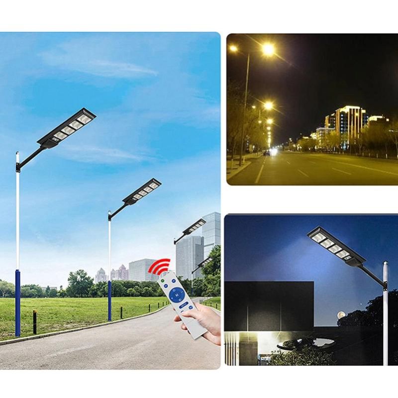 Waterproof LED Solar Street Light for Garden Decoration with Remote Control Radar+PIR Human Sensor