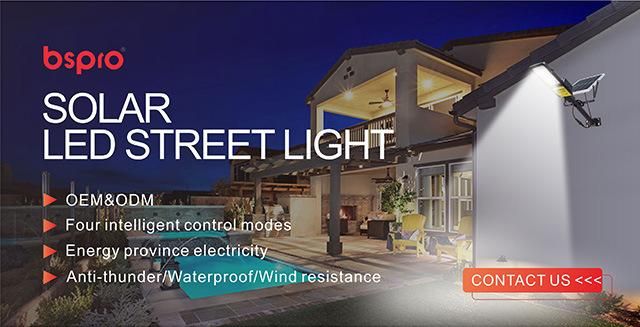 Bspro Waterproof IP65 Timer Light Control 150W 300W Industrial Integrated Solar Outdoor Street Lights