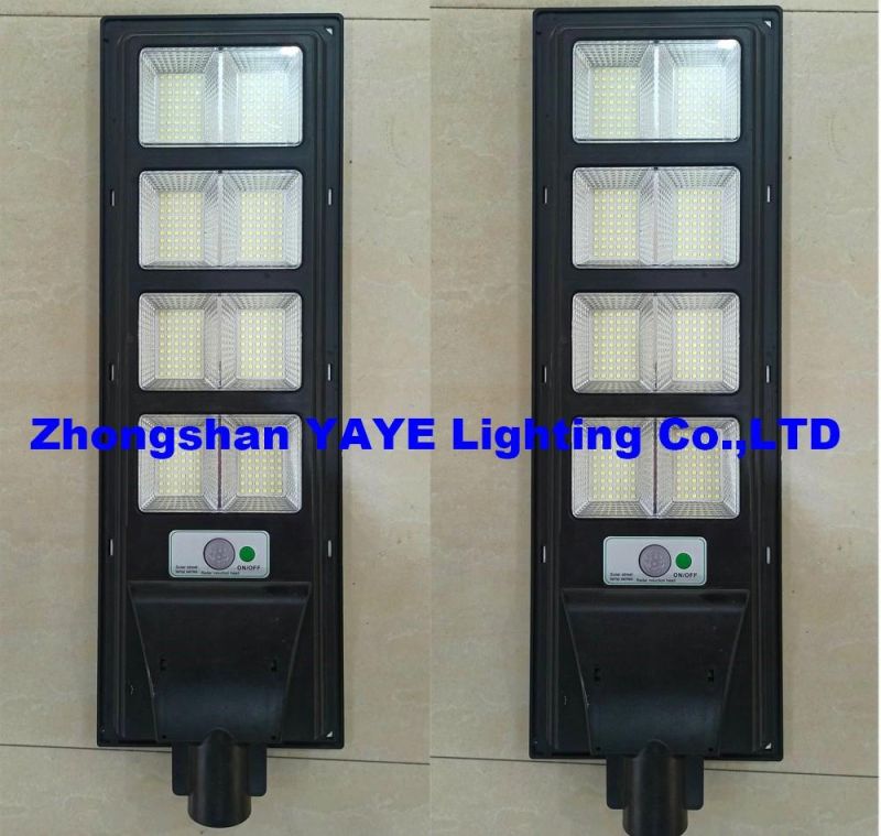 Yaye Hottest Sell 250W All in One Solar LED Street Road Garden Wall Light with Waterproof IP65 500PCS Stock (YAYE-22SLSL250WG)