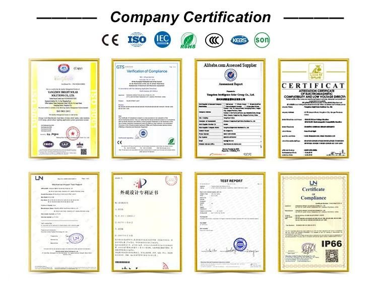 CE and RoHS Approved 60W IP65 All in One Solar Street Lights