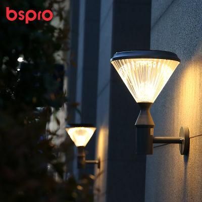 Bspro Wall Outdoor Housing Flower Lights Waterproof Yard Park Lamp LED Solar Garden Light
