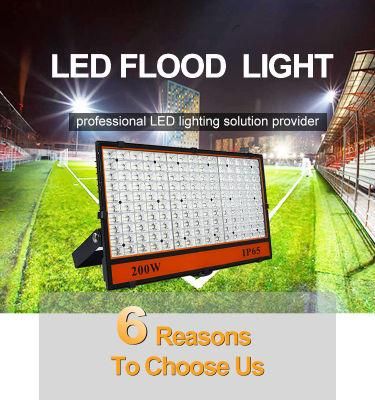 AC85-265V 200W LED Flood Light for Outdoor Court Floodlight Housing for Stadium LED Flood Light 100W 150watt 3000K LED Flood Light