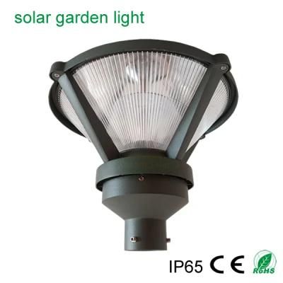 Factory Outdoor Solar Lighting Pole 9W Solar Panel Garden Path Post Lighting with Double LED Lighting